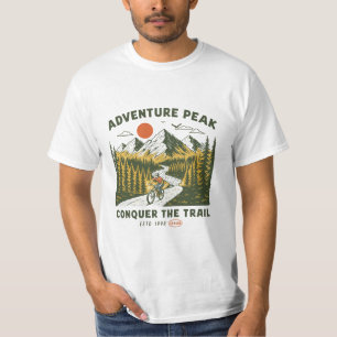 Abenteuer-Gipfel Bezwinge den Trail Mountainbiken T-Shirt