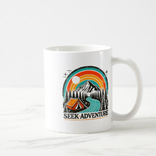 Abenteuer-Grafik Erkunde Die Natur Und Ca Kaffeetasse