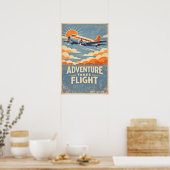Abenteuer hebt ab poster (Küche)