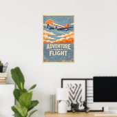 Abenteuer hebt ab poster (Heimbüro)