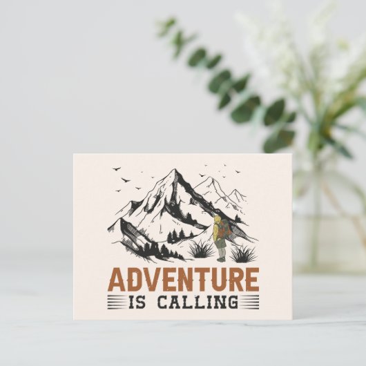 Abenteuer heißt Postkarten rufen (Stehend Vorderseite)