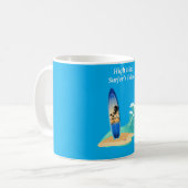 Abenteuer "Hoher Tide: Surfer's Pride" Strand Kaffeetasse (Vorderseite Links)