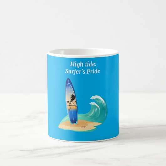 Abenteuer "Hoher Tide: Surfer's Pride" Strand Kaffeetasse (Mittel)