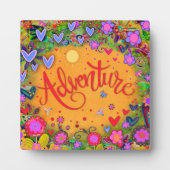 Abenteuer Hübsche florale Whimsical Inspiration Fotoplatte (Vorderseite)