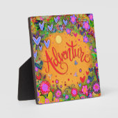 Abenteuer Hübsche florale Whimsical Inspiration Fotoplatte (Vorderseite)