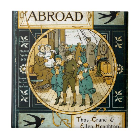 Abenteuer im Ausland durch Schiff Fliese (Vorderseite)