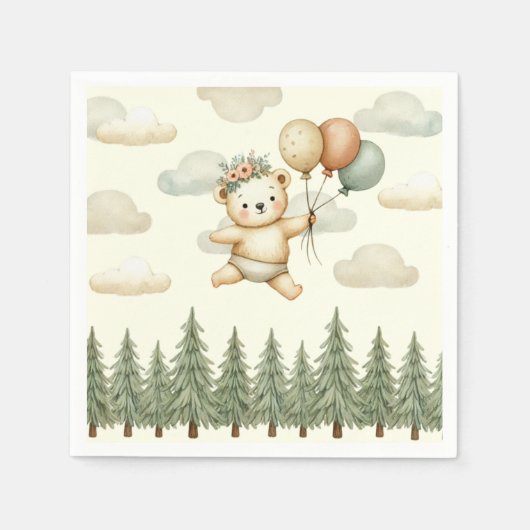 Abenteuer im Flohbären Serviette (Vorderseite)