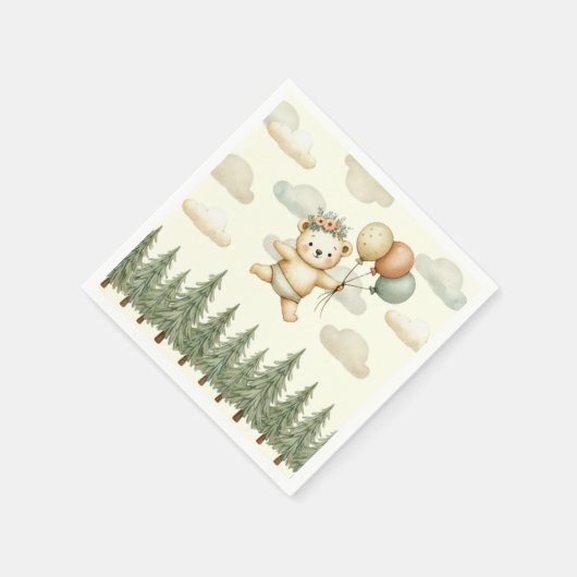 Abenteuer im Flohbären Serviette (Ecke)