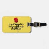 Abenteuer im Großen breiten etikettieren irgendwo Gepäckanhänger (Vorderseite horizontal)