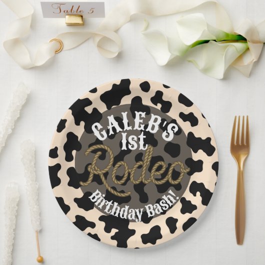 Abenteuer im Wilden Westen Rodeo Geburtstag Pappteller (Hochzeit)