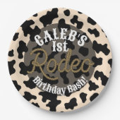 Abenteuer im Wilden Westen Rodeo Geburtstag Pappteller (Vorderseite)