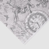 Abenteuer in Alice Wonderland Collage Decoupage Seidenpapier (Ausschnitt)