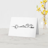 Abenteuer in den Bergen Karte (Gelbe Blume)