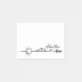 Abenteuer in den Bergen Post-it Klebezettel (Vorderseite)