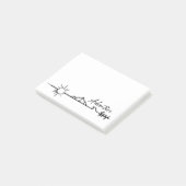 Abenteuer in den Bergen Post-it Klebezettel (angewinkelt)