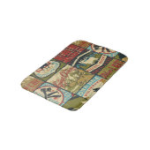 Abenteuer in den Nordgebieten: Symbolisches Patchw Badematte (Schrägansicht)