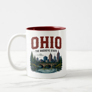 Abenteuer in den Städten am Ohio River Zweifarbige Tasse