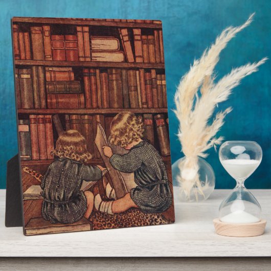 Abenteuer in der Bibliothek Fotoplatte (Seite)