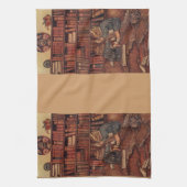 Abenteuer in der Bibliothek Geschirrtuch (Vertikal)