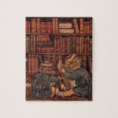 Abenteuer in der Bibliothek Puzzle (Vertikal)