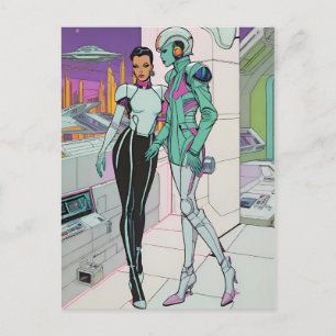 Abenteuer in einem Einkaufszentrum aus dem 25. Jah Postkarte