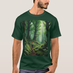Abenteuer in einem tiefen grünen Wald T-Shirt