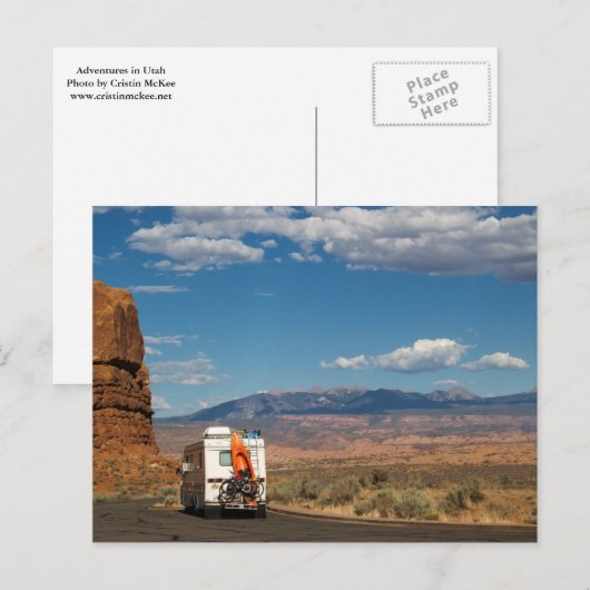 Abenteuer in Utah Postkarte (Vorne/Hinten)