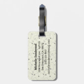 Abenteuer ist da draußen Gepäck Gepäck Gepäckanhänger (Rückseite vertikal)