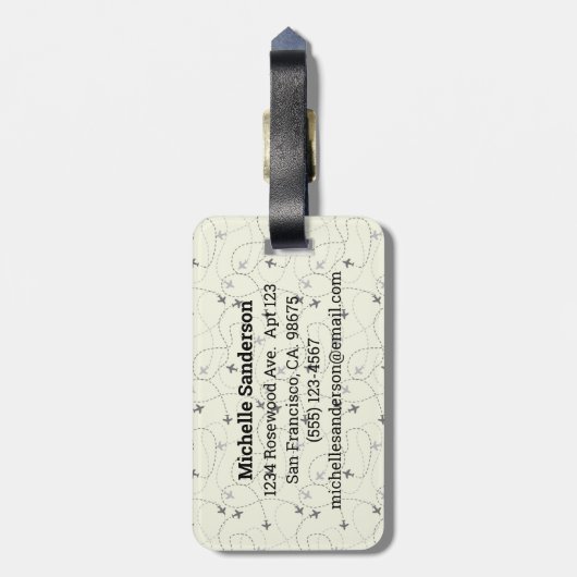 Abenteuer ist da draußen Gepäck Gepäck Gepäckanhänger (Rückseite vertikal)