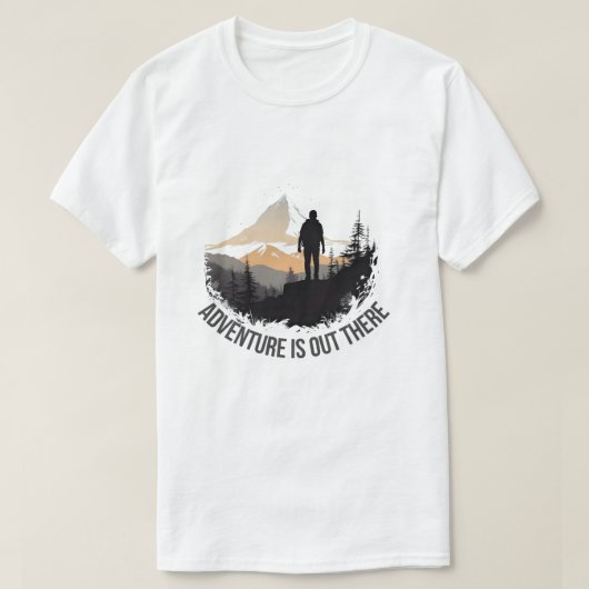 Abenteuer ist da draußen grafischer T - Shirt (Design vorne)
