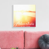 Abenteuer ist da draußen leinwanddruck (Insitu (Wohnzimmer))