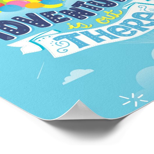 Abenteuer ist da draußen poster (Ecke)