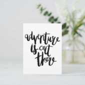 Abenteuer ist da draußen postkarte (Stehend Vorderseite)