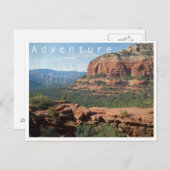 Abenteuer ist da draußen postkarte (Vorne/Hinten)