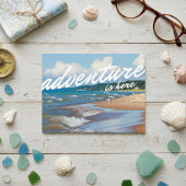 Abenteuer ist da - nach Norden Michigan Postkarte