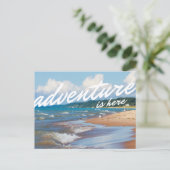 Abenteuer ist da - nach Norden Michigan Postkarte (Stehend Vorderseite)