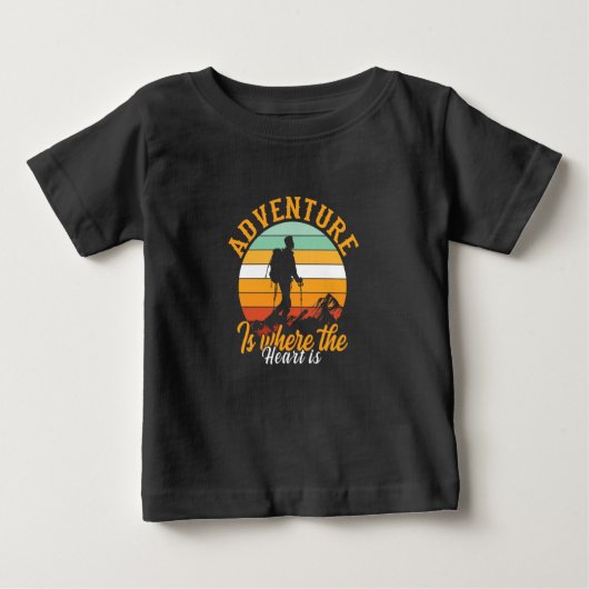 Abenteuer ist das Herz Baby T-shirt (Vorderseite)