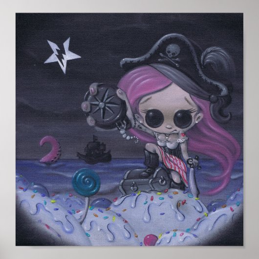 Abenteuer ist das wahre Kunstdrucke der Schätze Poster (Vorne)