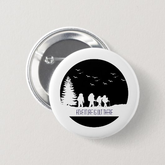 Abenteuer ist dort draussen Knopf Button (Vorne & Hinten)