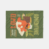 Abenteuer ist Elmos Name Fleecedecke (Vorderseite (Horizontal))