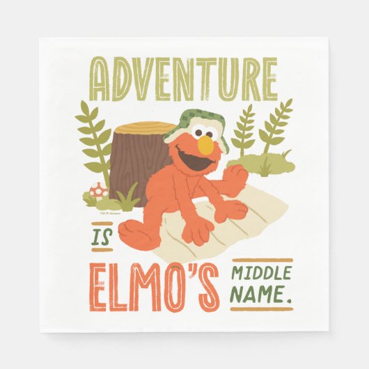 Abenteuer ist Elmos Name Serviette (Vorderseite)