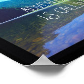 Abenteuer ist Poster Bergfotografie nennen (Ecke)