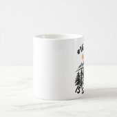 Abenteuer ist Rufen, Berge, draußen, Camping Kaffeetasse (Mittel)
