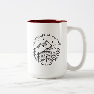 Abenteuer ist wartete Tasse