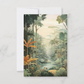 Abenteuer Jungle Animals Dusche Windeln Raffle Einladung (Rückseite)