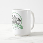 Abenteuer-Katz-Van-Leben - Retro-Camper-Van Kaffeetasse (VorderseiteRechts)