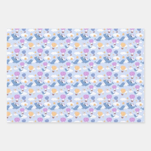 Abenteuer-Kinderwal Geschenkpapier Set (Vorderseite)