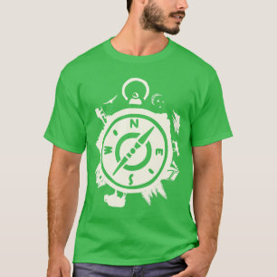 Abenteuer-Kompass-Design T-Shirt