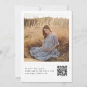 Abenteuer Lake Forest Foto QR Code Baby Shower Ein Einladung (Rückseite)