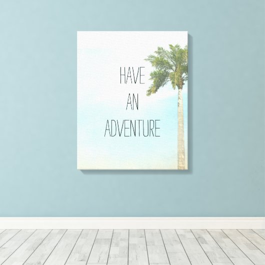 Abenteuer machen leinwanddruck (Insitu (Holzboden))